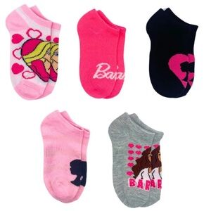 NWT Barbie Girls No-Show Socks - 10 Pack